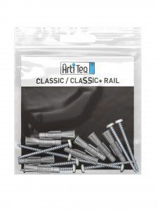 Artiteq - Set Befestigungsmaterial Classic Rails/Classic Rail+ grau 200 cm