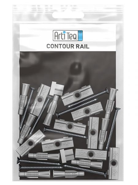 Artiteq - Montagesatz Contour Rail 200 cm weiß