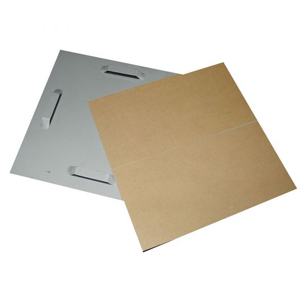 Spiegelblech 180 x 180 mm bis 16 kg, selbstklebend mit 3 Ösen