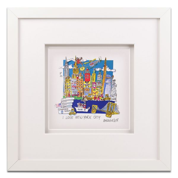 Paolo Randazzo - New York City mit Bilderrahmen, 40 x 40 cm