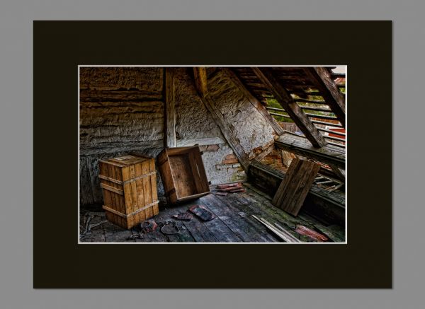 Passepartout, Außen 30x40 cm | Innen 20x30 cm, Schwarz