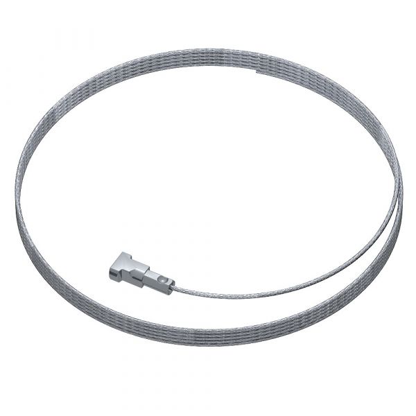 Bilderseil aus Stahl in Silber