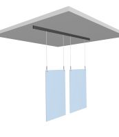 POS Display Schienensystem für massive Decken