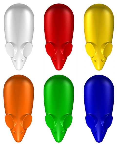 Artiteq - Mouse Magnets farbig, 6er-Set