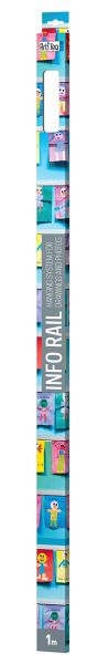 Info Rail Retail Pack weiß 100 cm, 5 Stück