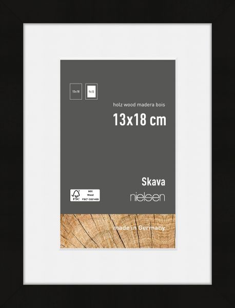 Nielsen Bilderrahmen Holz Skava mit Passepartout