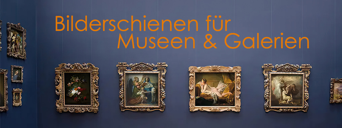 Bilderschienen und Galerieschienen für Museen und Galerien