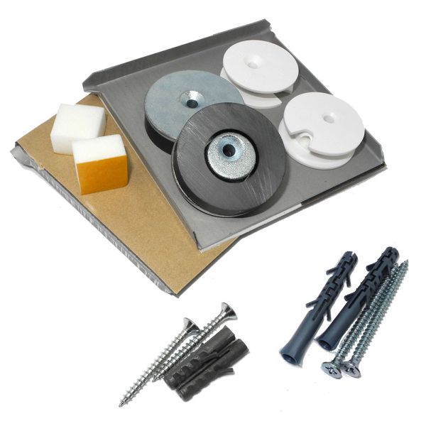 Spiegelbefestigung bis 0,8 m² und 12 kg, Standard-Set