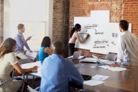 Rahmenloses Whiteboard Board-Up, Beispielkonfiguration 1